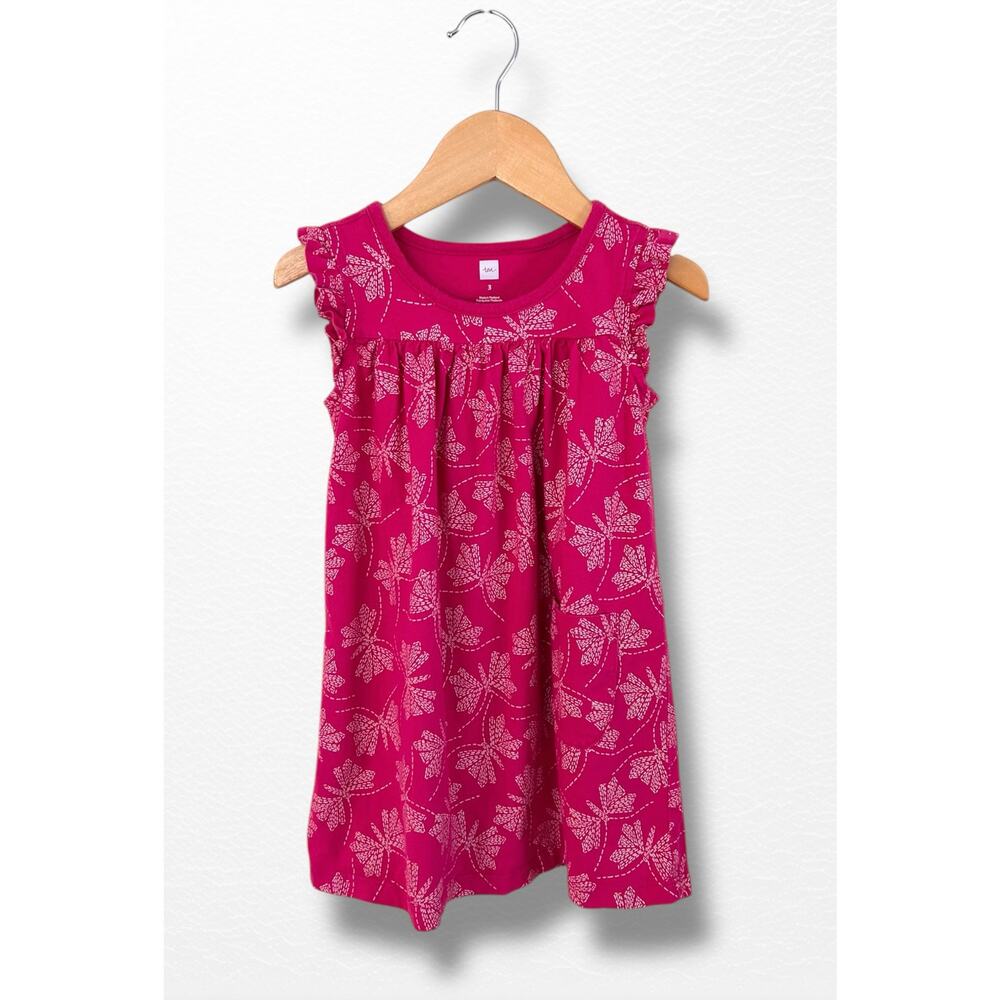 Tea Collection Pink Floral Mighty Mini Dress